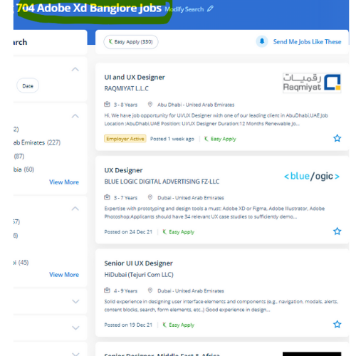 Adobe XD internship jobs in Modena