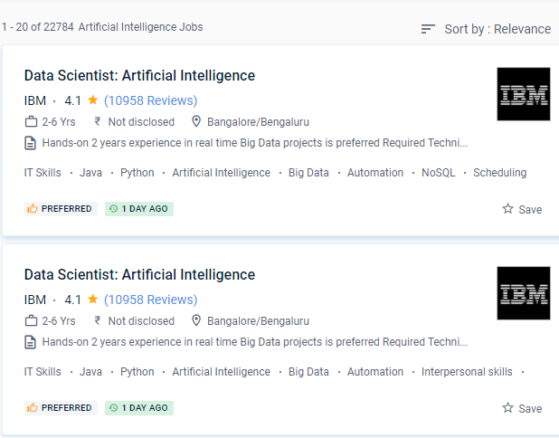 Artificial Intelligence internship jobs in Genoa