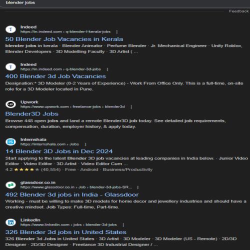 Blender internship jobs in Emilia Romagna