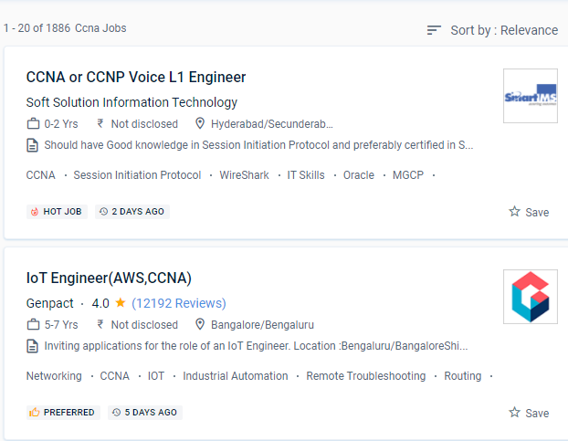 CCNA internship jobs in Emilia Romagna