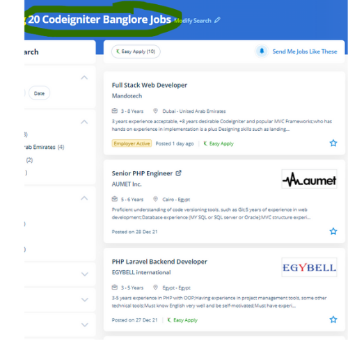Codeigniter internship jobs in Bergamo