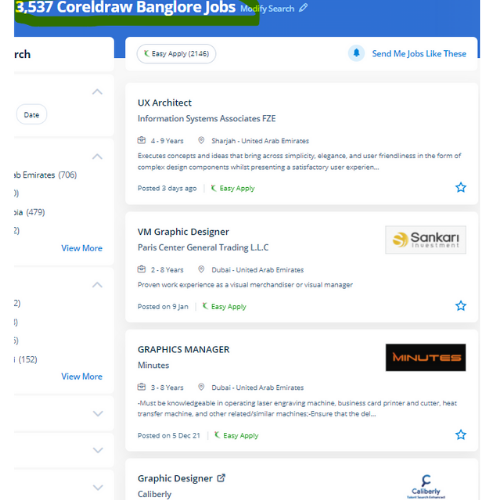 CorelDRAW internship jobs in Florence