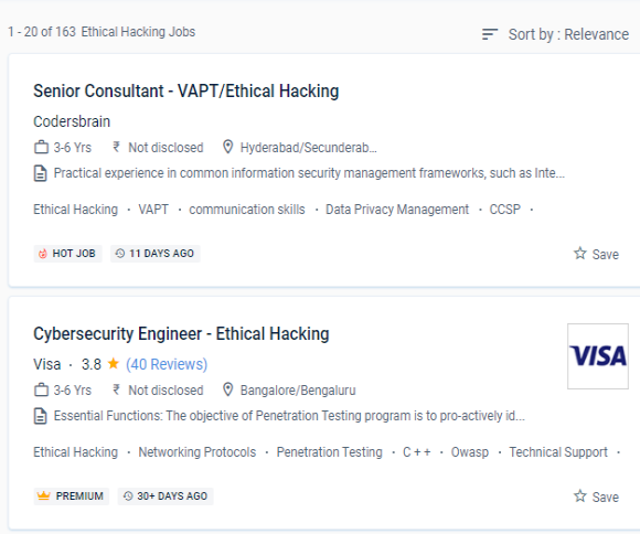 Ethical Hacking internship jobs in Naples