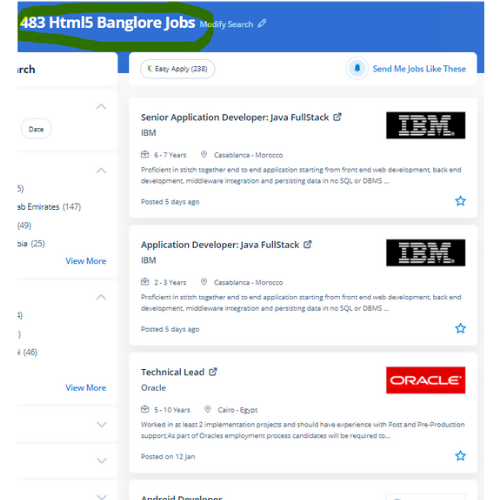 HTML 5 internship jobs in Florence