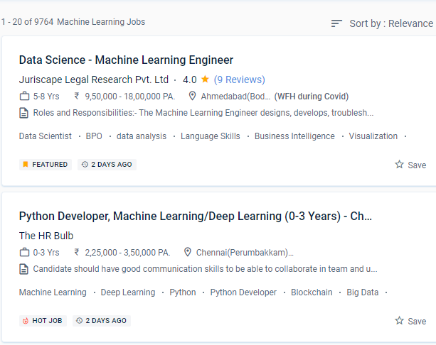 Machine Learning internship jobs in Emilia Romagna