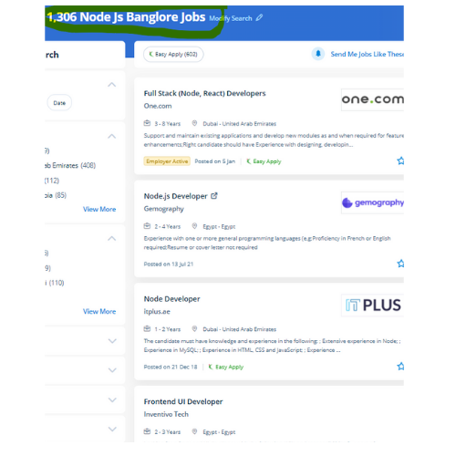 Node JS internship jobs in Genoa