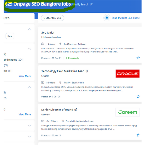 On-Page SEO internship jobs in Bologna