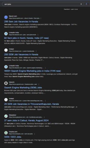 Search Engine Marketing (SEM) internship jobs in Milan