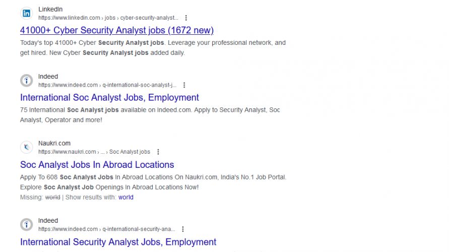 SOC Analyst internship jobs in Genoa