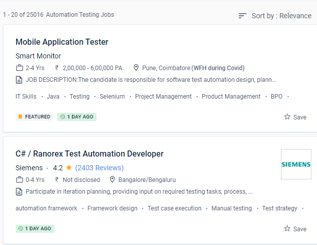 Software Testing (Automation) internship jobs in Modena